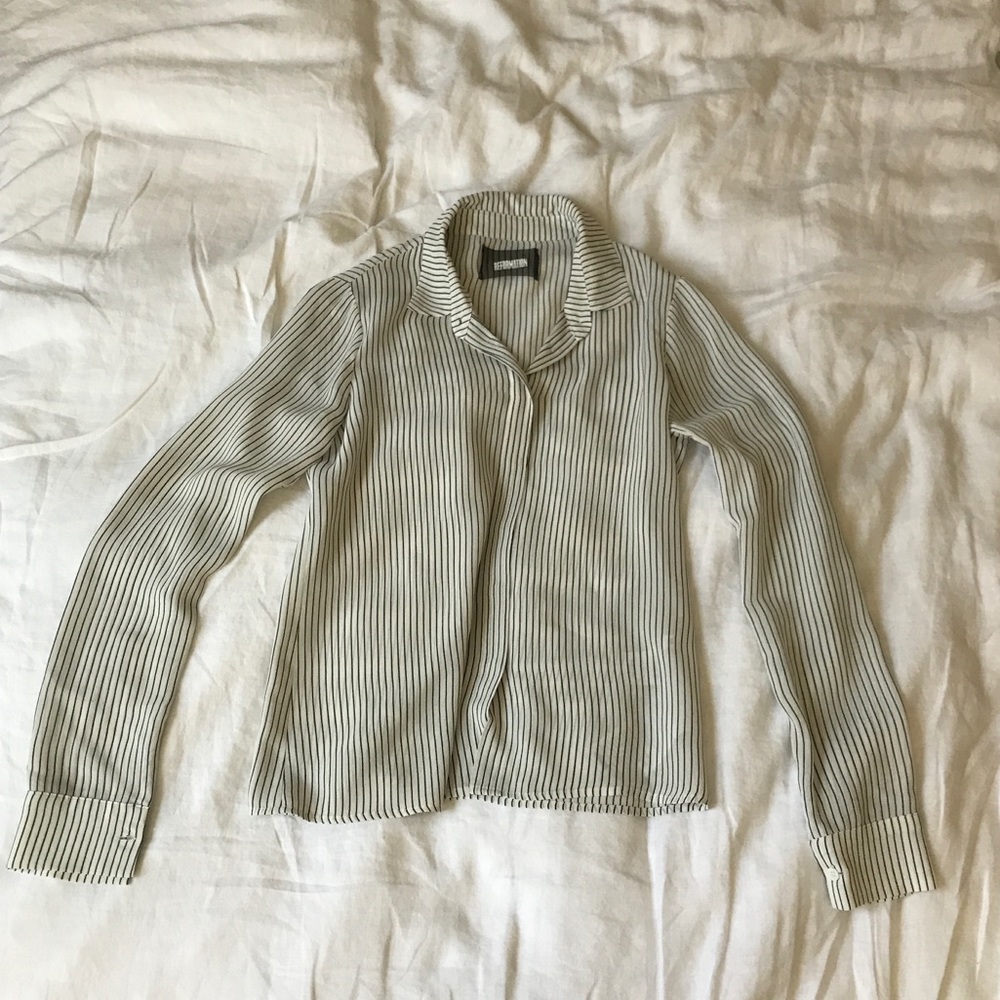 REFORMATION Violet Top XS